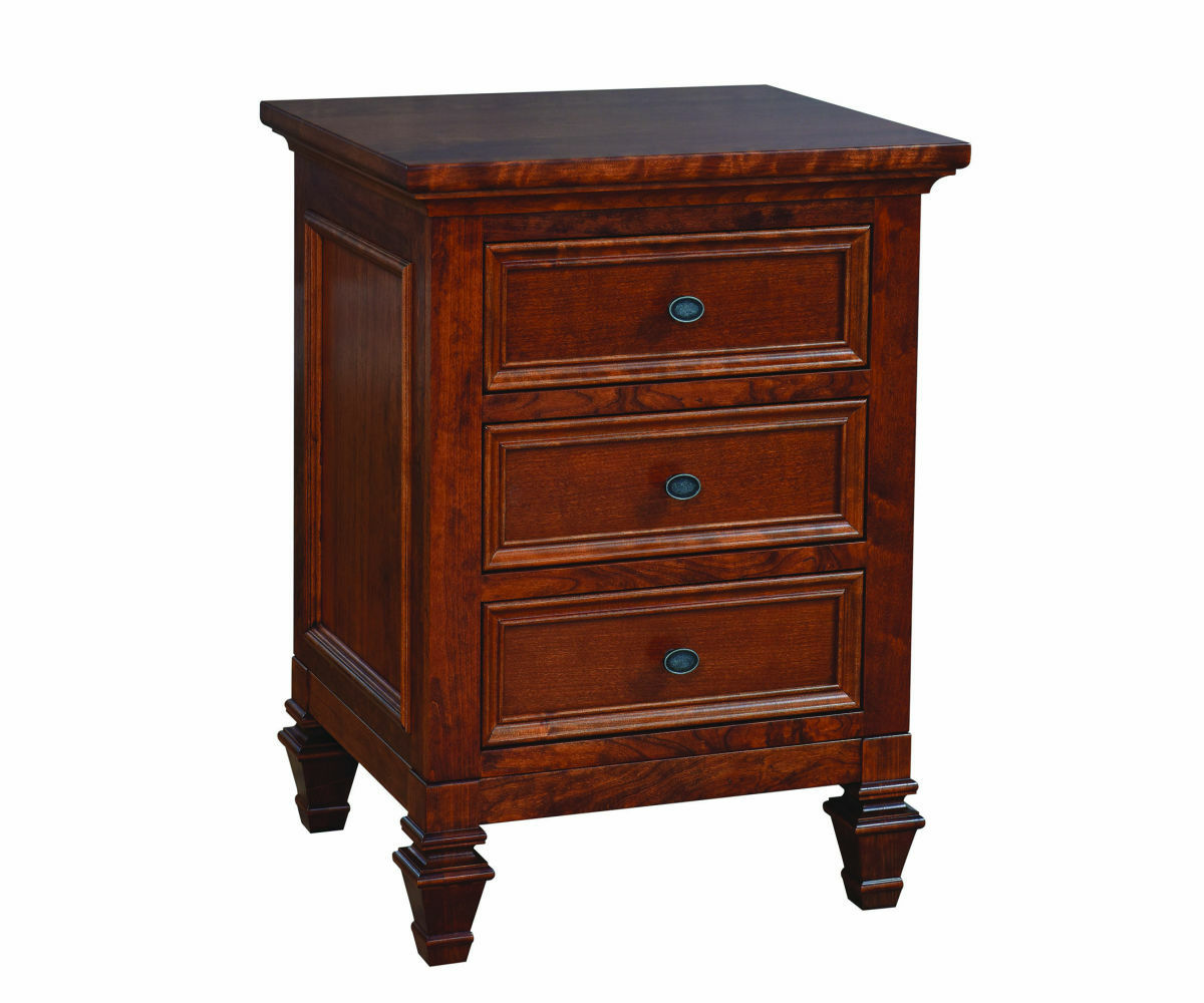 Legends 3 Drawer Nightstand Oak Heirlooms