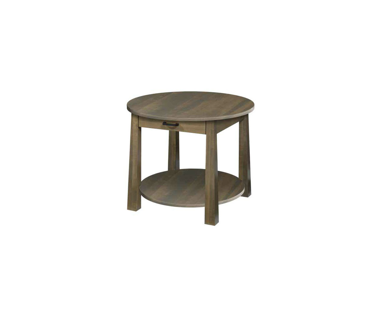 Ashdale Round End Table Oak Heirlooms