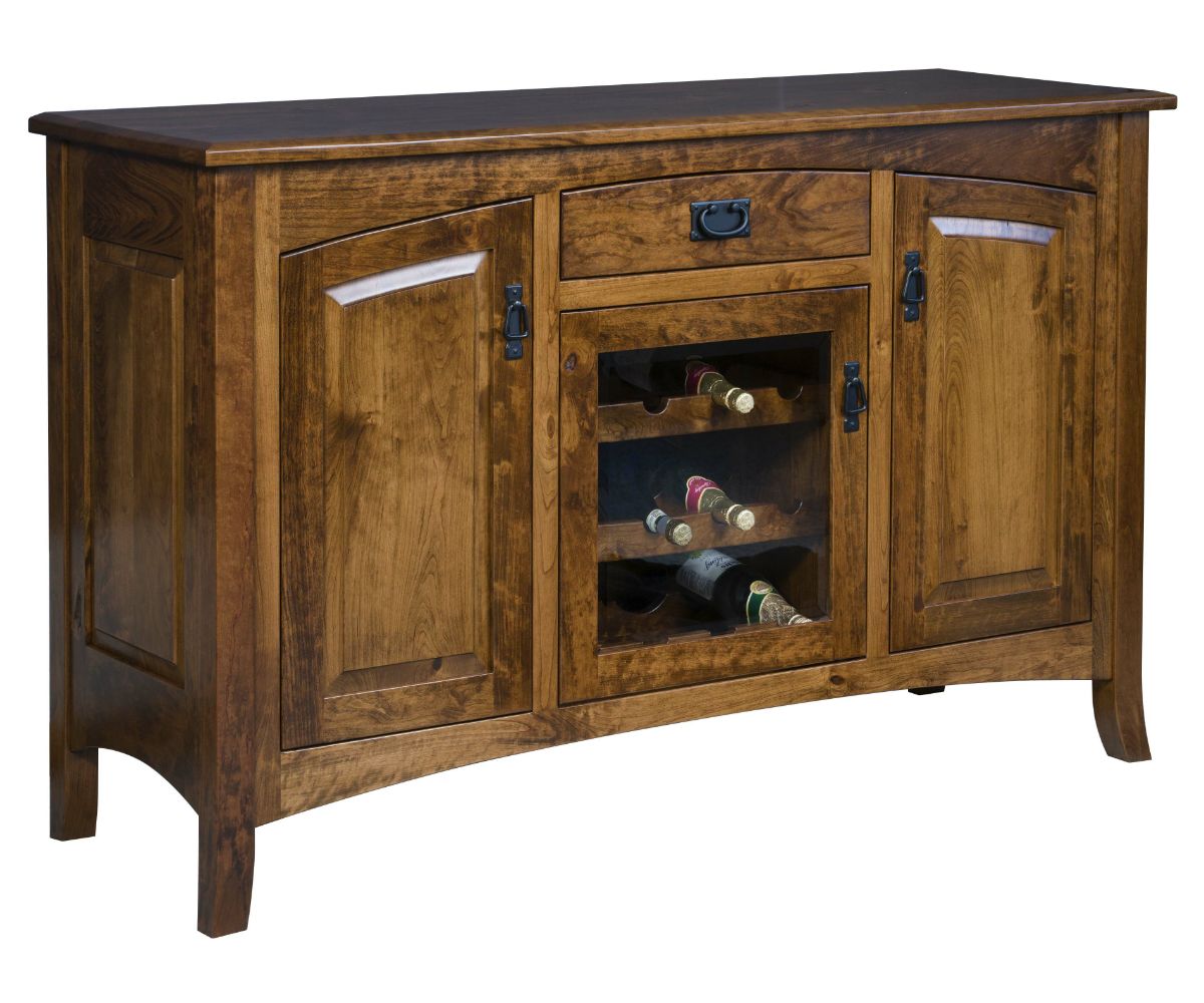 Cambria Sideboard Wine Rack Oak Heirlooms