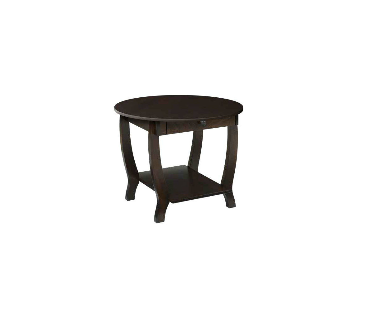 Fairport Round End Table Oak Heirlooms