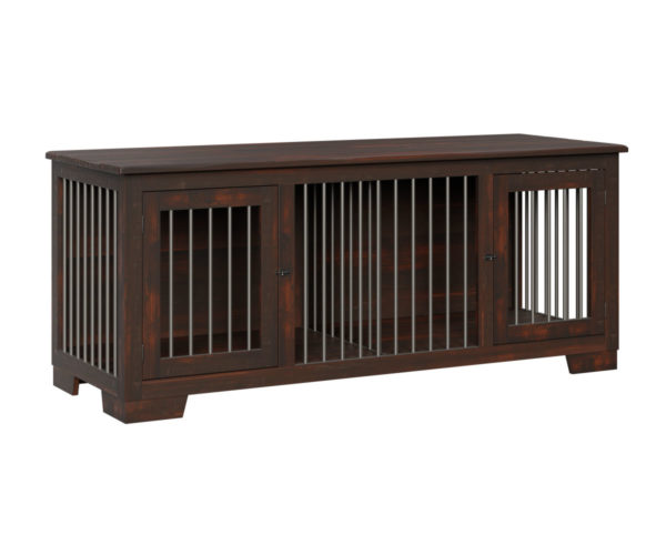 Medium Double Hinged Door Dog Crate | Oak Heirlooms