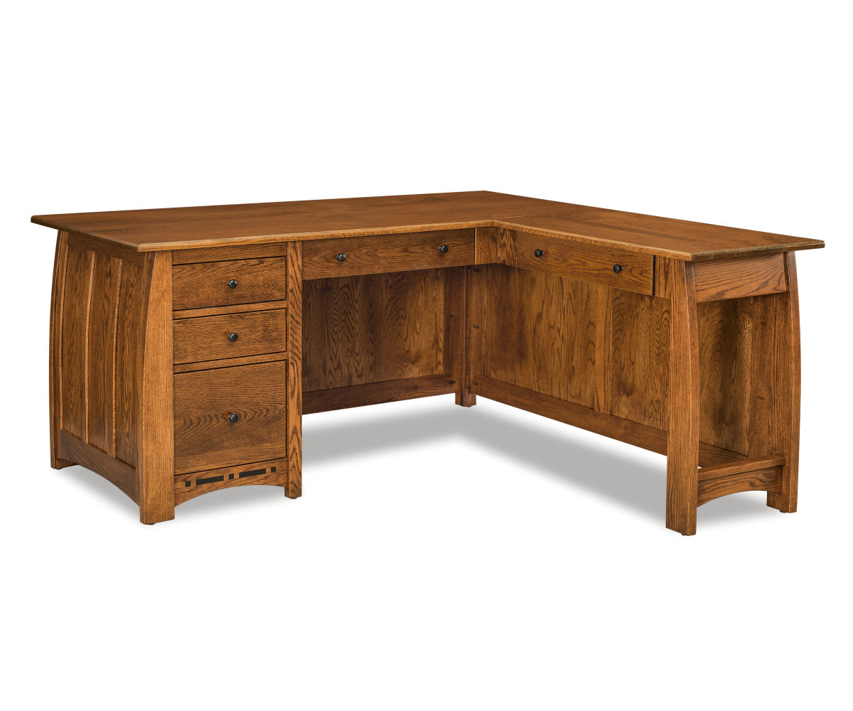 Boulder Creek 66" L Desk Oak Heirlooms