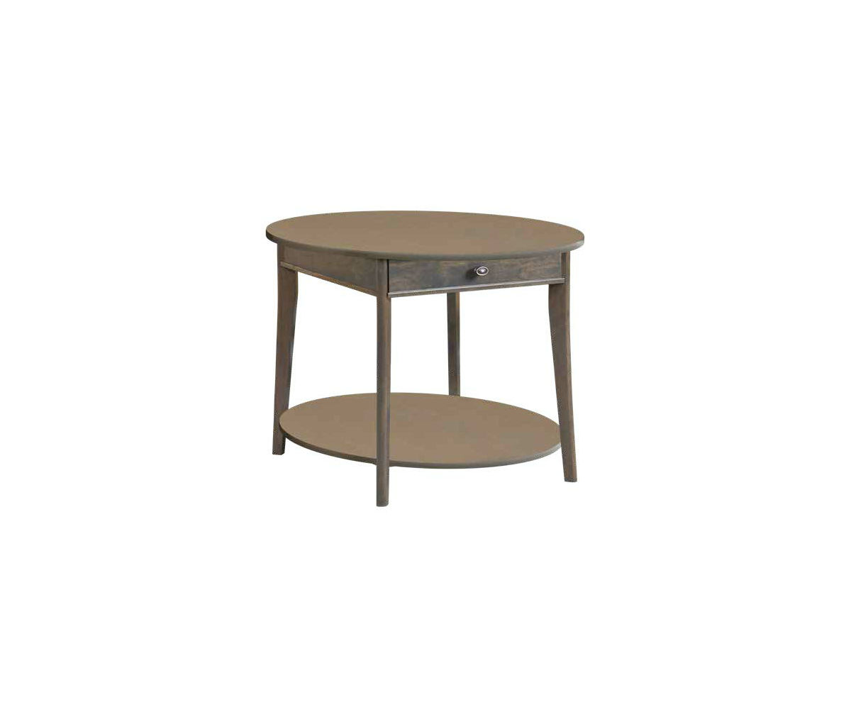 Austin Round End Table Oak Heirlooms
