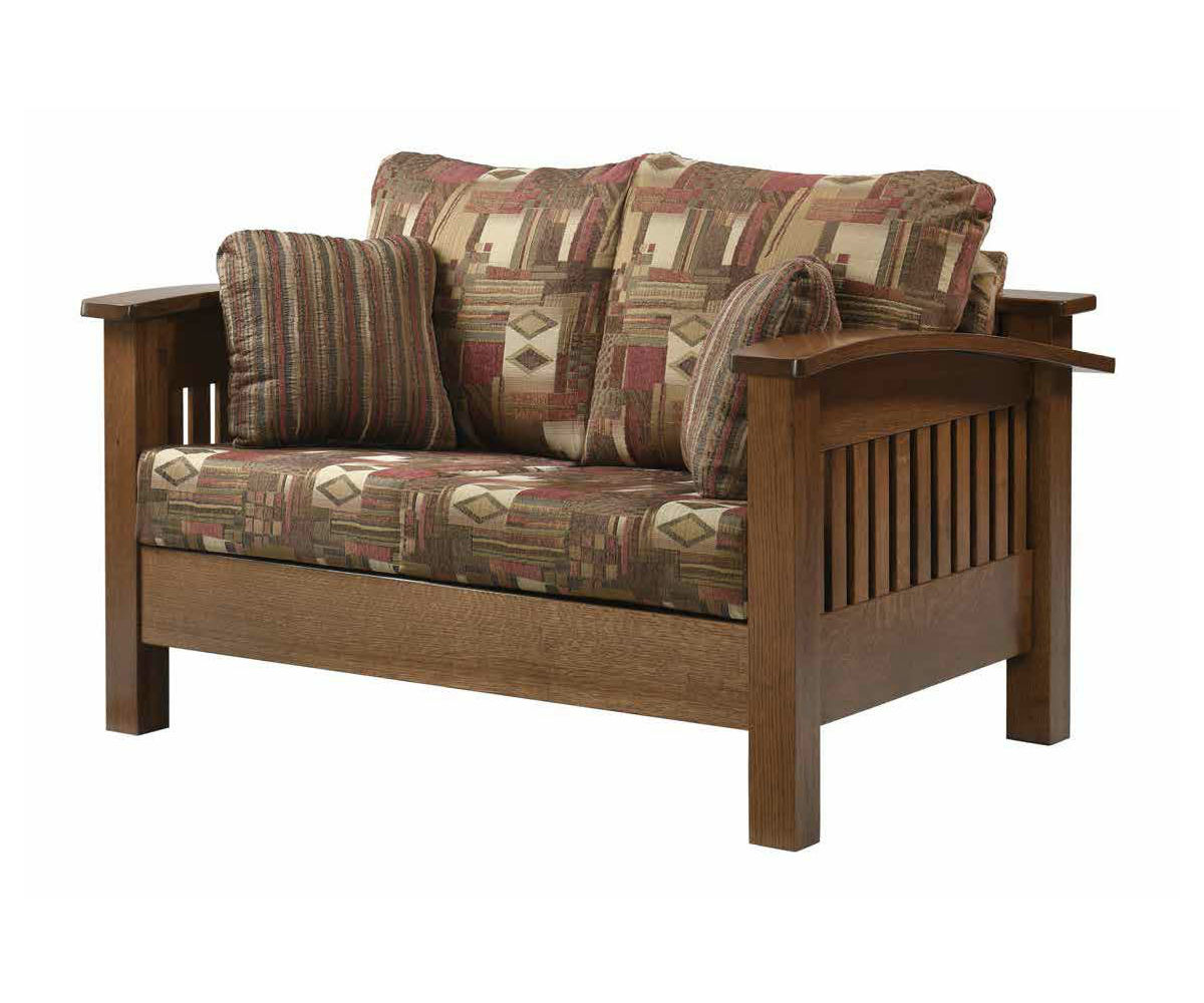 Liberty Mission Loveseat Oak Heirlooms