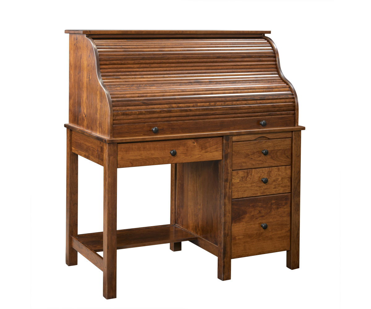 Computer Rolltop Desk Oak Heirlooms
