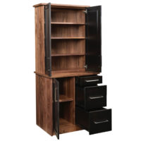 Edgewood File Cabinet with Bookcase Top - Image 2
