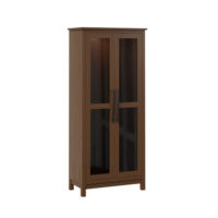 Glass Door Pantry Cupboard