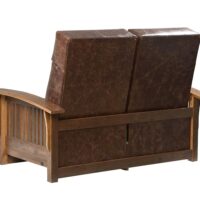 Barnwood Wallhugger Love Seat Recliner - Image 3