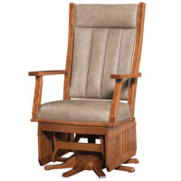 Mission Swivel Glider with Slat Sides