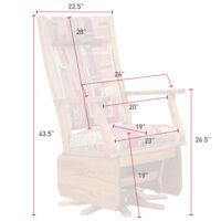 Mission Swivel Glider with Slat Sides - Image 3
