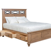 Crescent Creek Iron Bed with Underbed Storage - Image 2