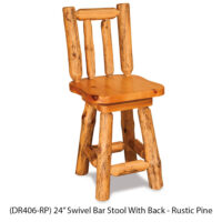Swivel Bar Stool with Back - Image 3