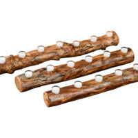 Rustic Log Candles - Image 2