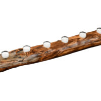 Rustic Log Candles