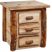 Country Classic 3 Drawer Nightstand