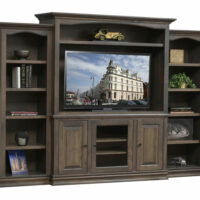Burlington Entertainment Center With Open Bookcases