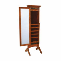 Cheval Mirror With Sliding Door - Image 2