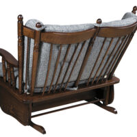 4-Post Low Back Love Seat Glider - Image 2