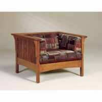 Cubic Slat Chair W/ Footstool