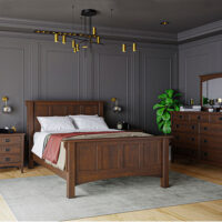 Arts & Crafts 1 Drawer Nightstand With Doors - Image 5