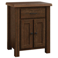 Reclaimed Post Mission 2 Door Nightstand