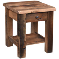 Reclaimed Post Mission End Table
