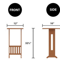 Mission Drop Leaf Magazine Table - Image 2