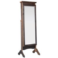 Reclaimed Oak Barnwood Cheval Mirror