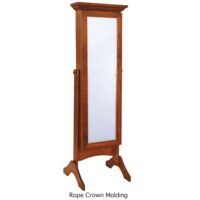 Cheval Mirror With Sliding Door - Image 3