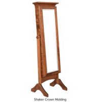 Cheval Mirror With Sliding Door - Image 4