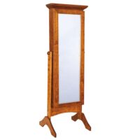 Cheval Mirror With Sliding Door