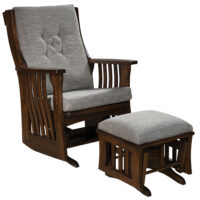 Sebana Slat Regular Glider and Ottoman