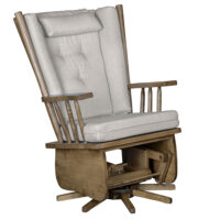Smooth 4 Post Swivel Glider