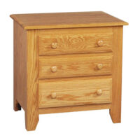 Shaker 3-Drawer Nightstand