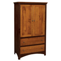 Buckeye Brown Maple & Elm Armoire