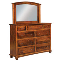 Bella Dresser With Arched Mirror