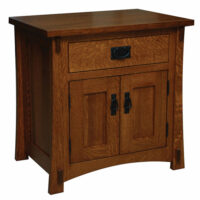 Dutch Country 1 Drawer 2 Door Nightstand
