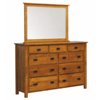 Dutch Country Mission 9 Drawer Dresser