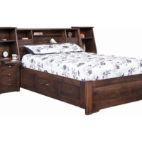 Sunrise Bed with Storage Rails