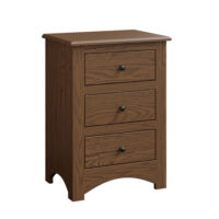 Troy 3 Drawer Nightstand