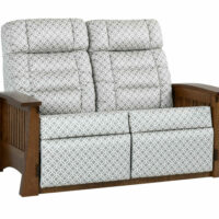 Craftsman Mission Wallhugger Love Seat Recliner