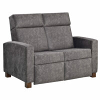 Modern Shaker Push Back Love Seat Recliner