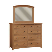 Elite Dresser With Arched Mirror