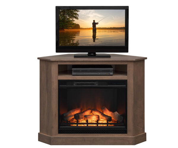 Corner TV Stand with 28" Fireplace Insert