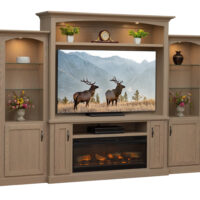 Entertainment Center with Side Towers