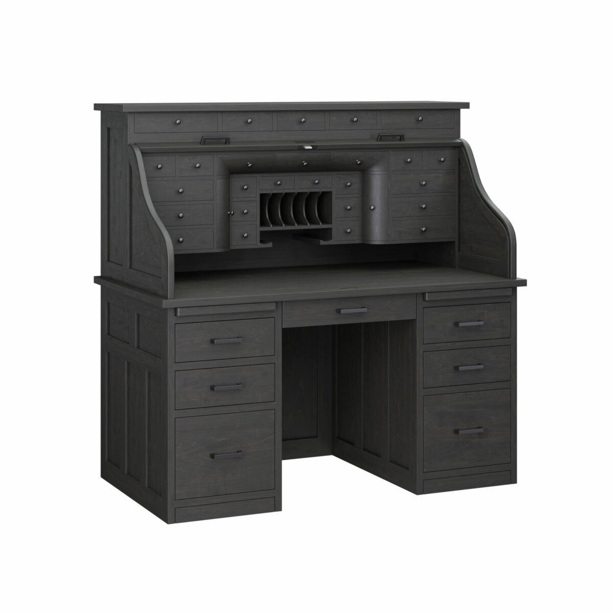 -_0003_68 Inch Deluxe Desk-Brown Maple-FC-Dark Knight