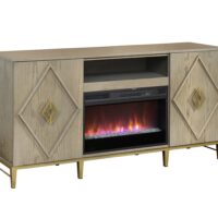 Cascade TV Stand With Firebox