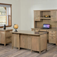 Aden Park Credenza Desk And Hutch - Image 4