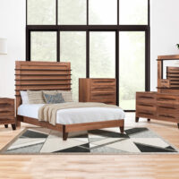 Glasgow 5 Drawer Chest - Rustic Walnut - Image 4