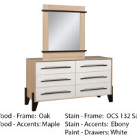 Glasgow 6 Drawer Dresser - Rustic Walnut - Image 2